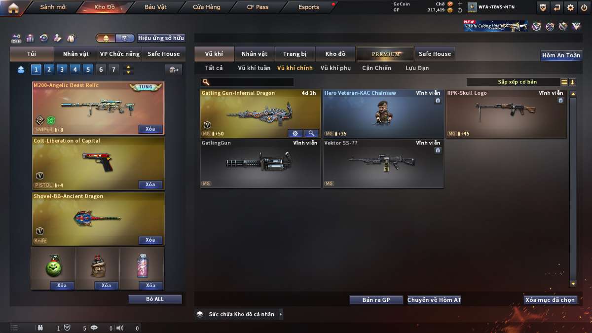 shop acc cf uy tin gia re